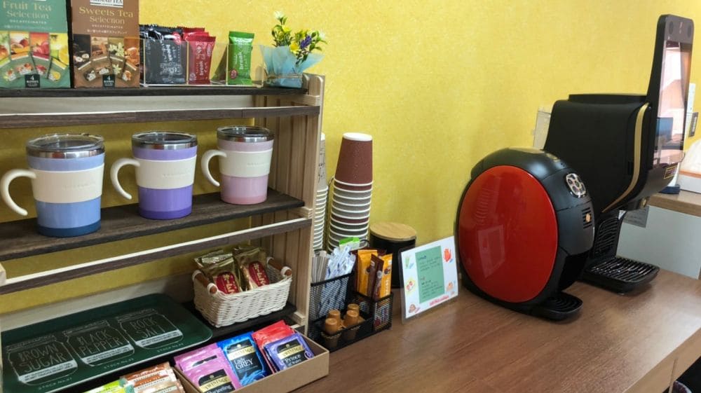 カフェ風のオープンスペース